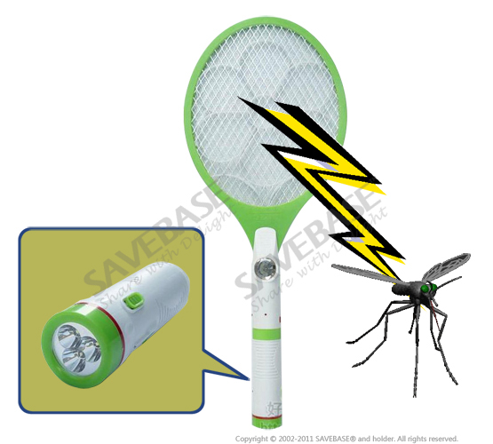 SUPER Rechargeable Electronic Bug Zapper Killer & Mosquito Fly Swatter