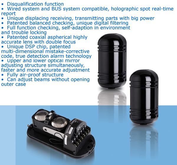 100M Alarm Dual Beam Photoelectric Infrared Detector eBay