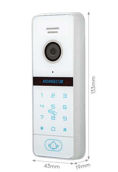 014103_dimension HOMSECUR HD BC141HD-W Doorbell Camera For HDK Series Video&Audio Home Doorphone Intercom